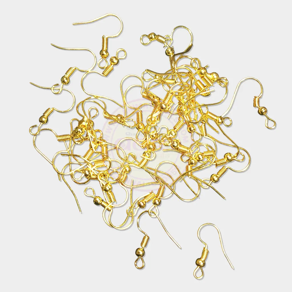 Golden Earring Hook for Jewelry Making (10Grams)