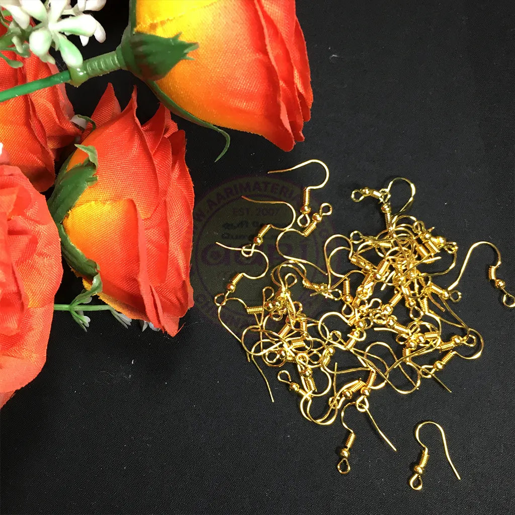 Golden Earring Hook for Jewelry Making (10Grams)