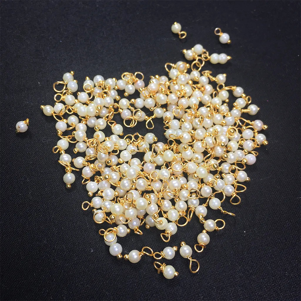 White Pearl Loreal Beads (10grams)