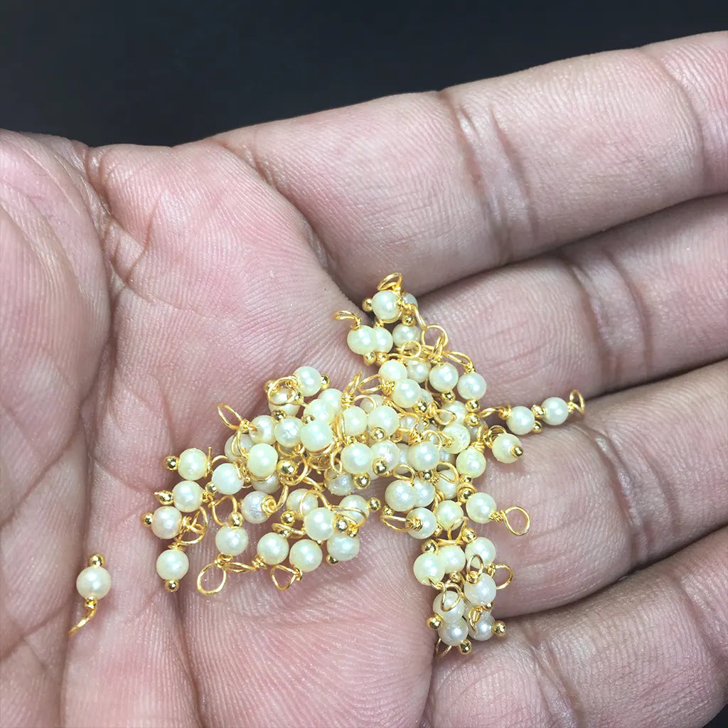 White Pearl Loreal Beads (10grams)