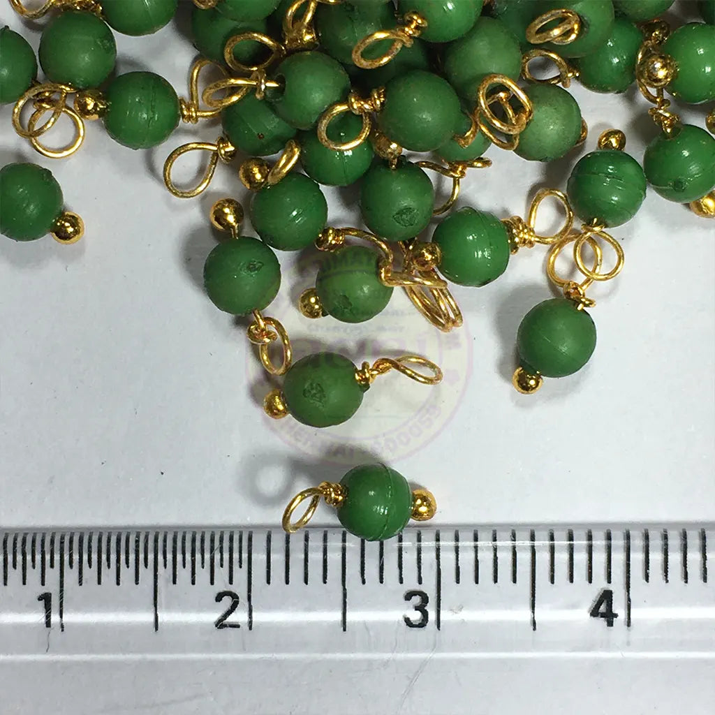 Green Color Pearl Loreal Beads (10grams)