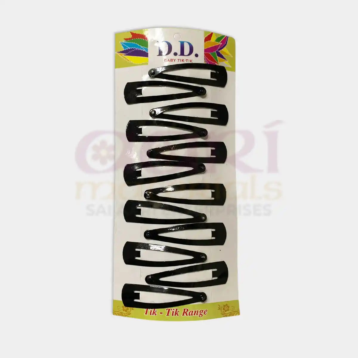 Hair Pins Black Tik Tak (4.5CM) - Pack of 12pcs
