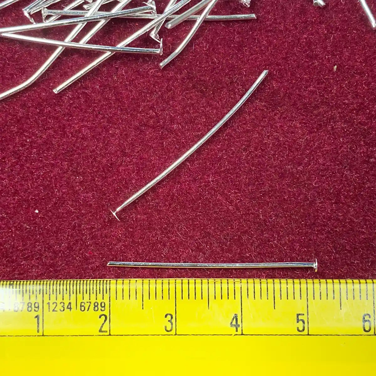 Head Pin Silver Color 30mm (10grams) for Jewelry Making