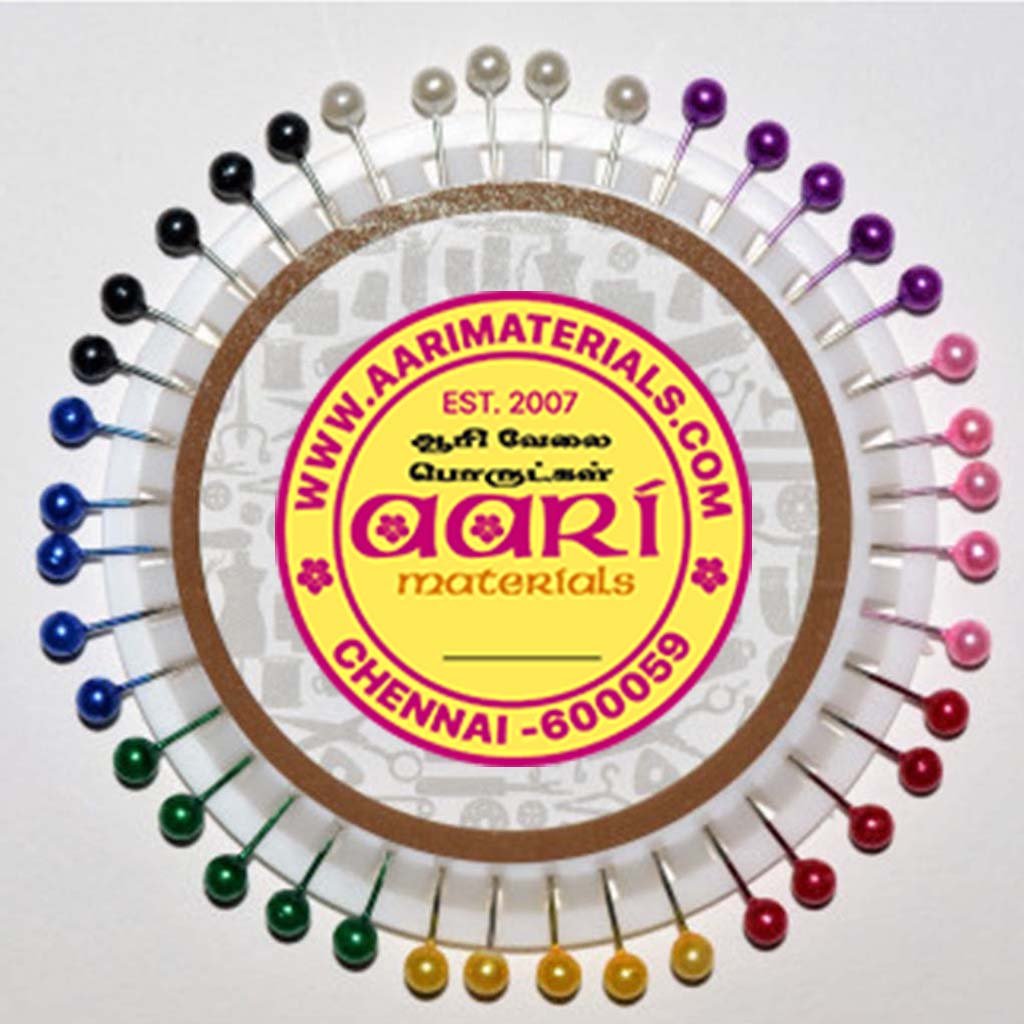 Coloured Pearl Head 40 Pins