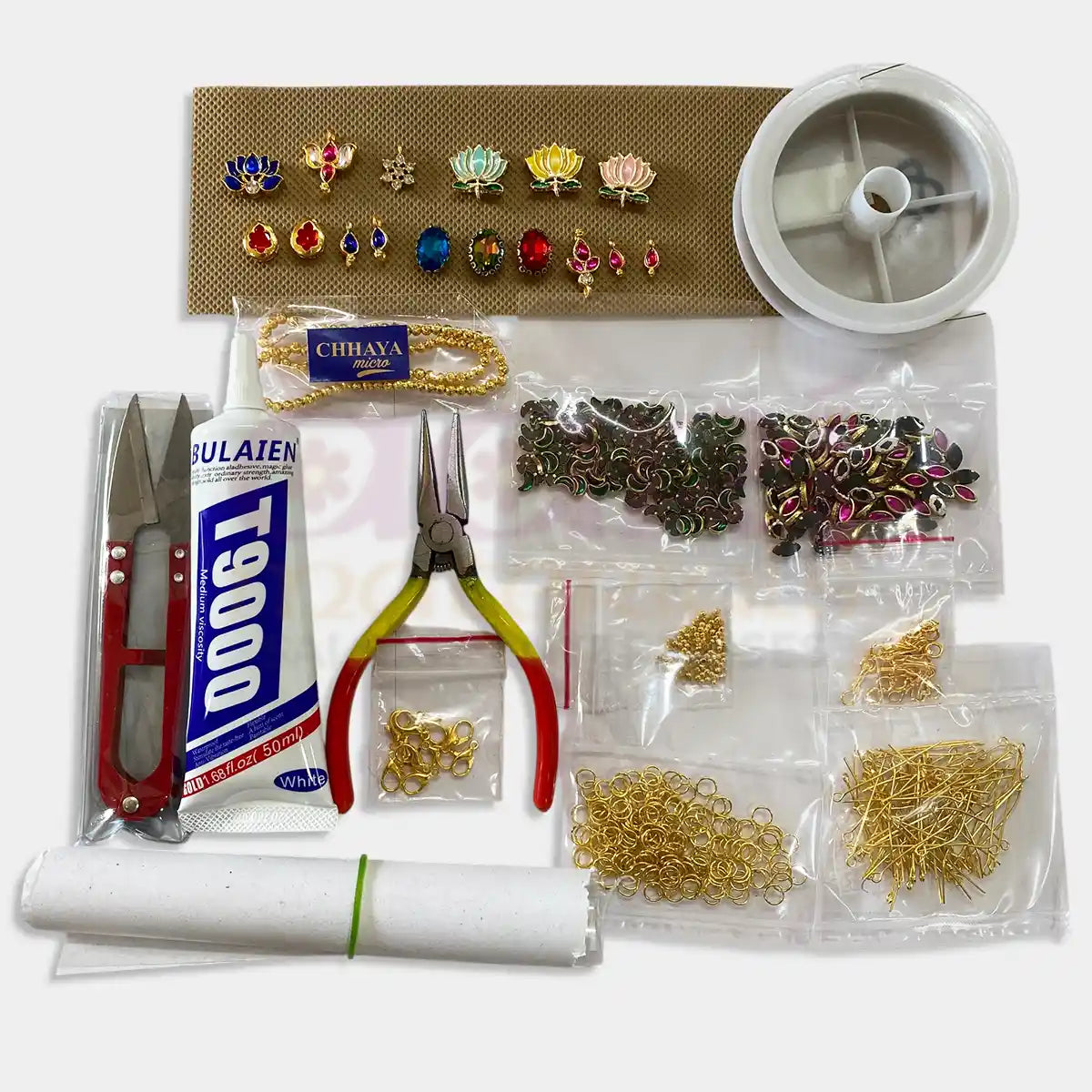 Invisible Chain Making Kit – 30 Items | Complete DIY Jewelry Making Set