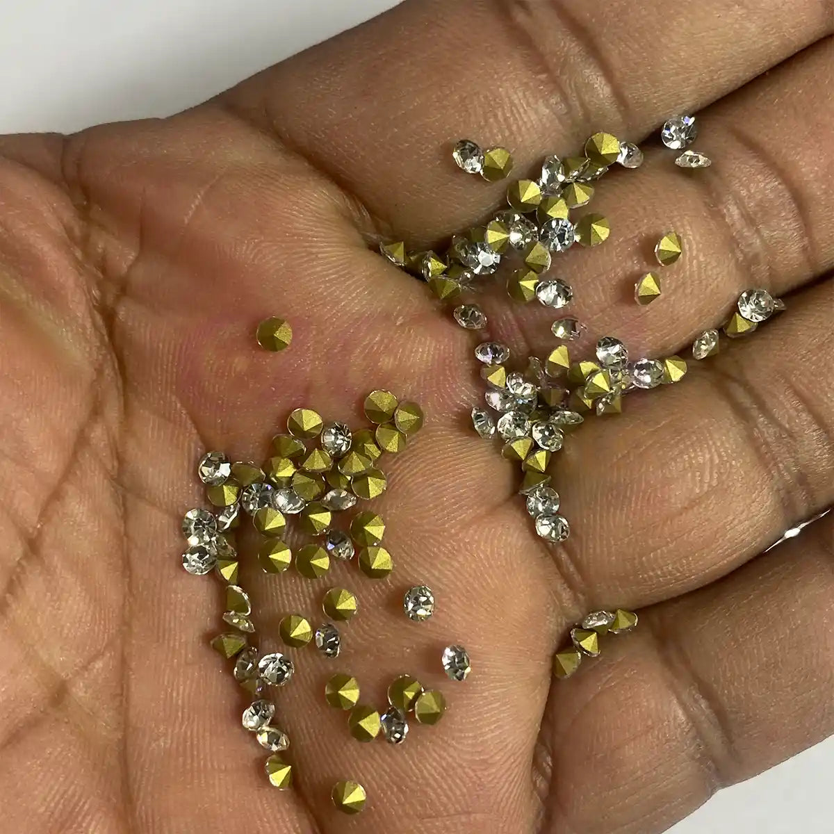 Jarkan Diamond Stone color White 10gram (Size SS12) Glass