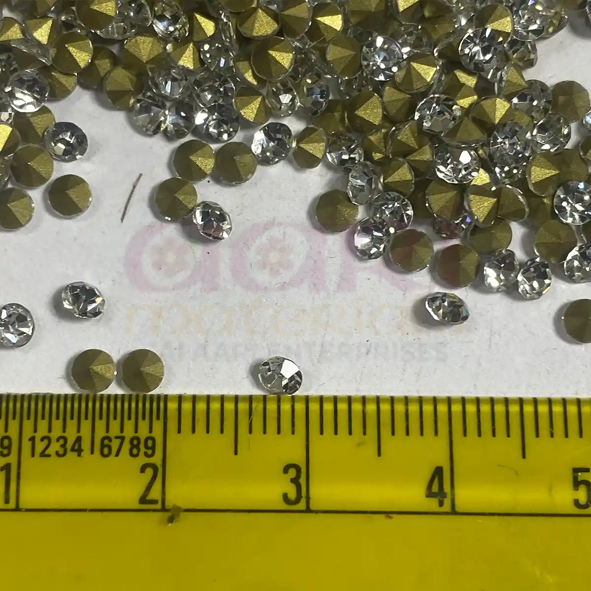 Jarkan Diamond Stone color White 10gram (Size SS12) Glass