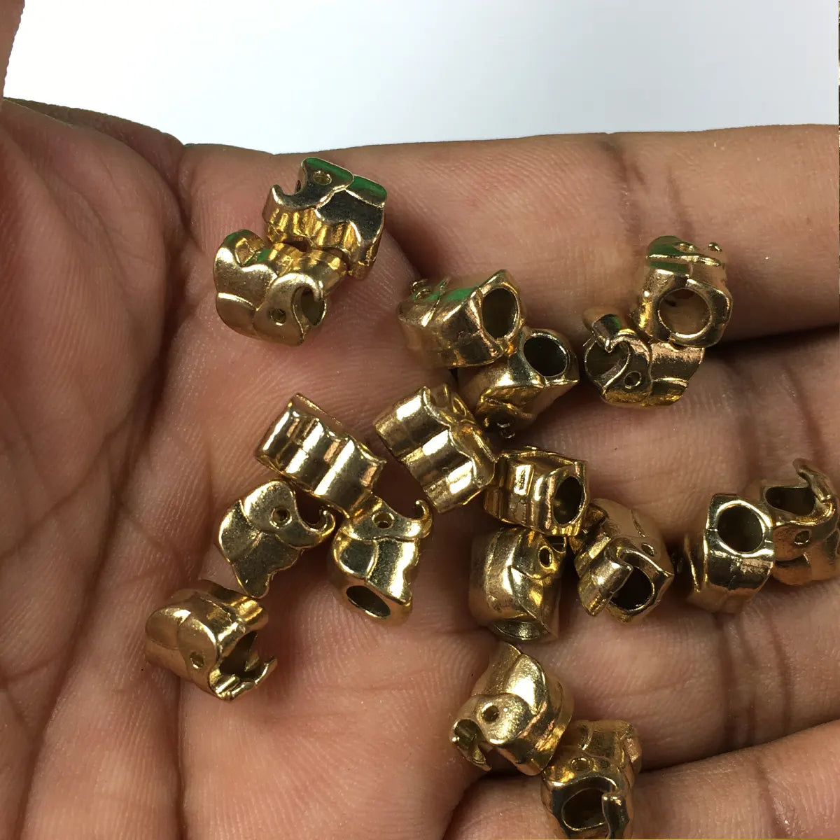 Jewelry Making Charms Baby Elephant Loose Beads (Pack of 5 Pieces)