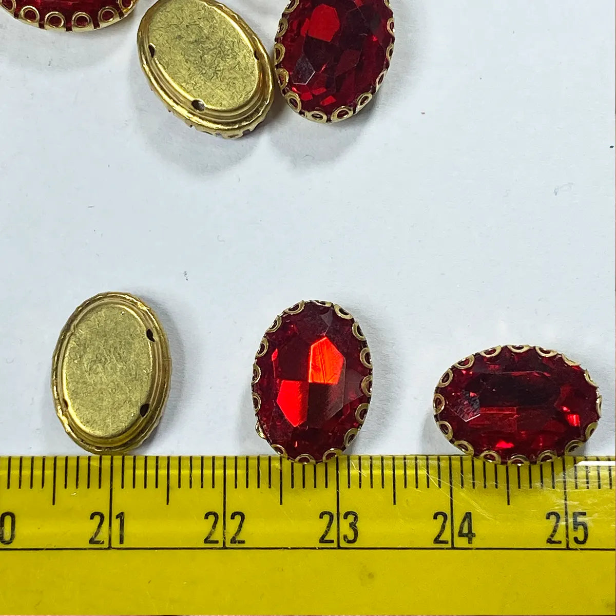 Kundan Clip Stone 14MMx10MM Oval Shape - 1 Piece