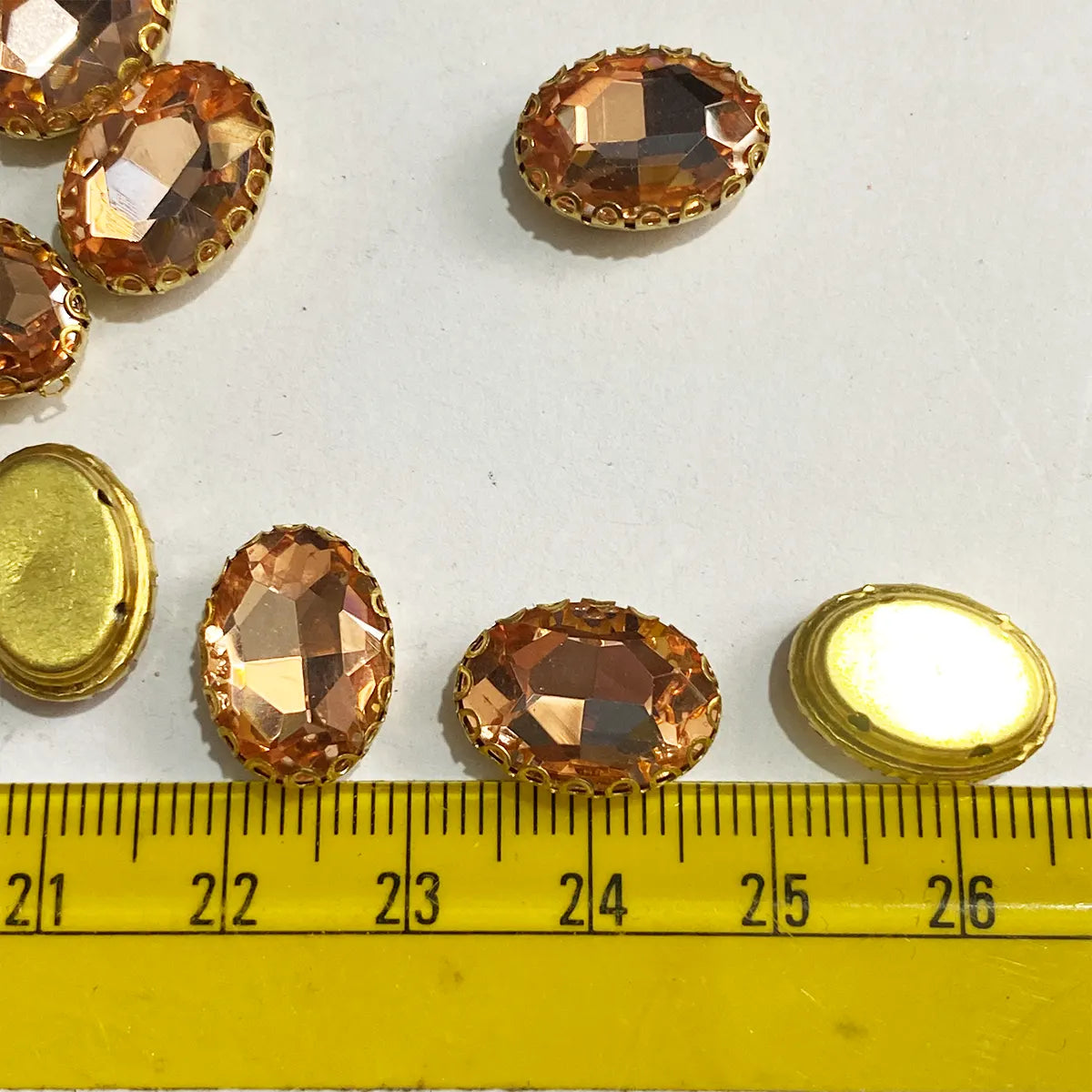 Kundan Clip Stone 14MMx10MM Oval Shape - 1 Piece