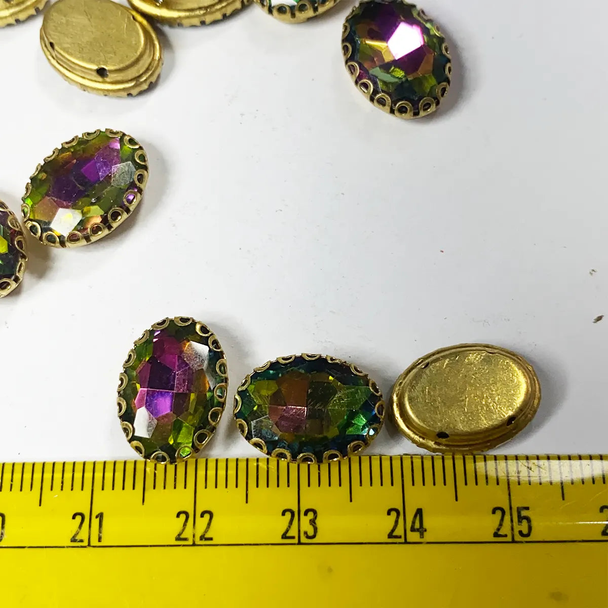 Kundan Clip Stone 14MMx10MM Oval Shape - 1 Piece