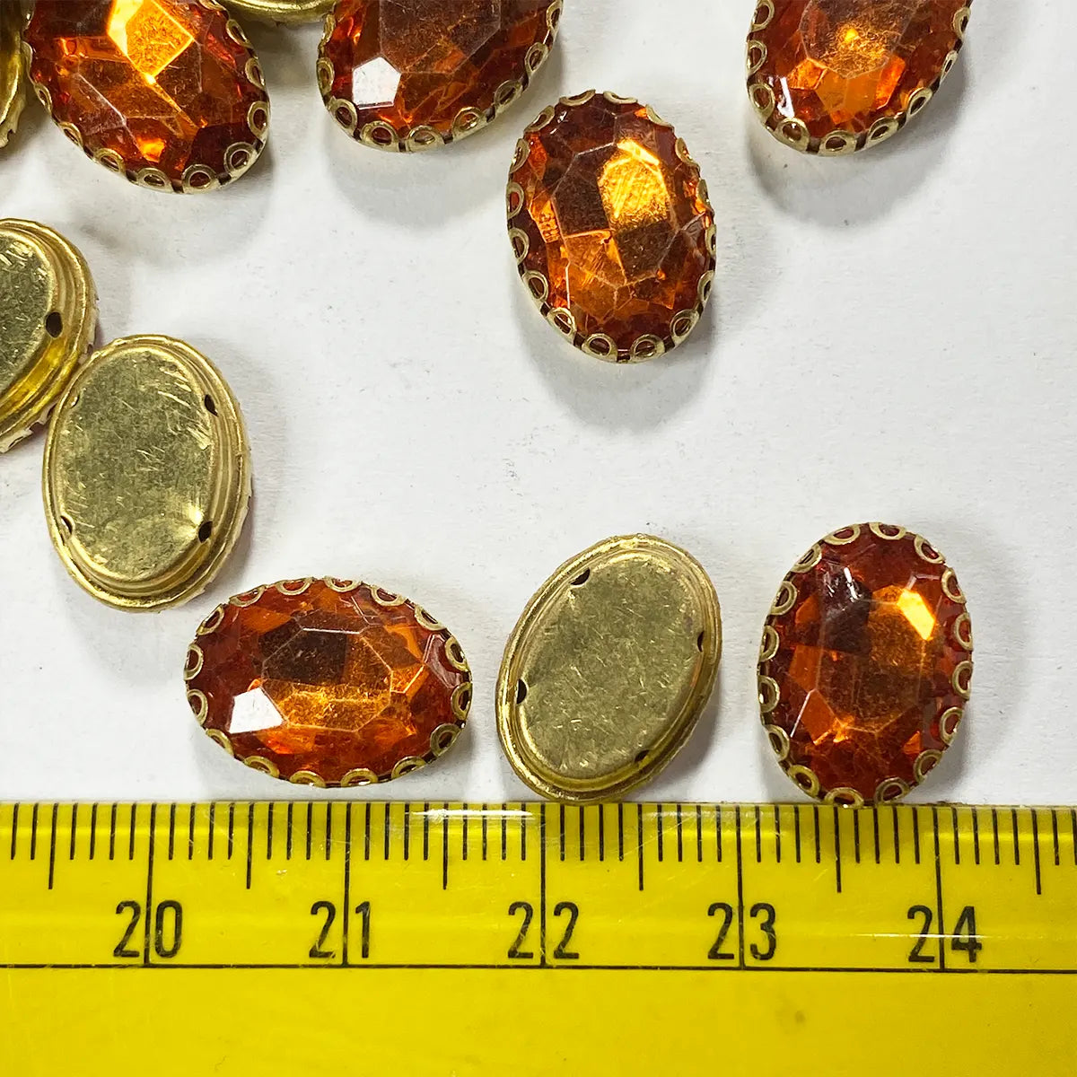 Kundan Clip Stone 14MMx10MM Oval Shape - 1 Piece