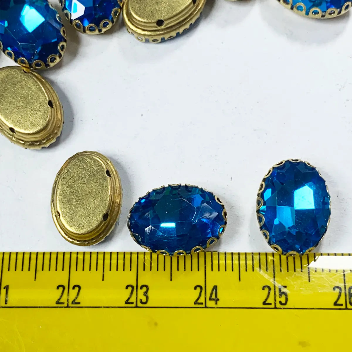 Kundan Clip Stone 14MMx10MM Oval Shape - 1 Piece