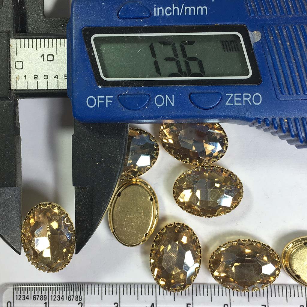 Kundan Clip Stone 18MMx14MM Oval Shape (1Piece)