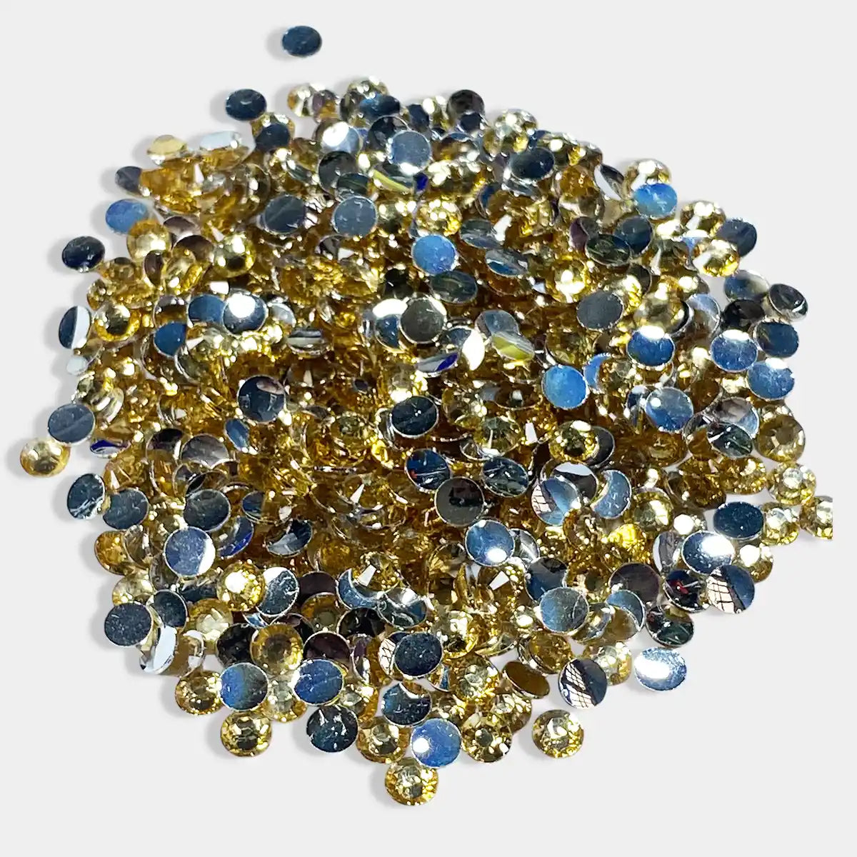 Kundan Stone Round Shape 5mm Gold Color (10grams)