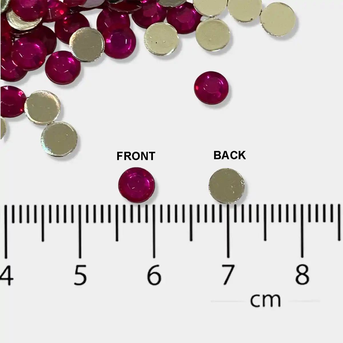 Kundan Stone Round Shape 5mm Rose Color (10grams)