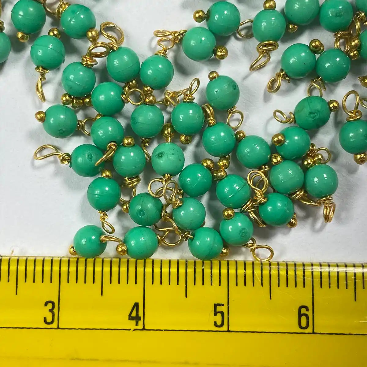 Light Green Color Pearl Loreal Beads 4mm (10grams)
