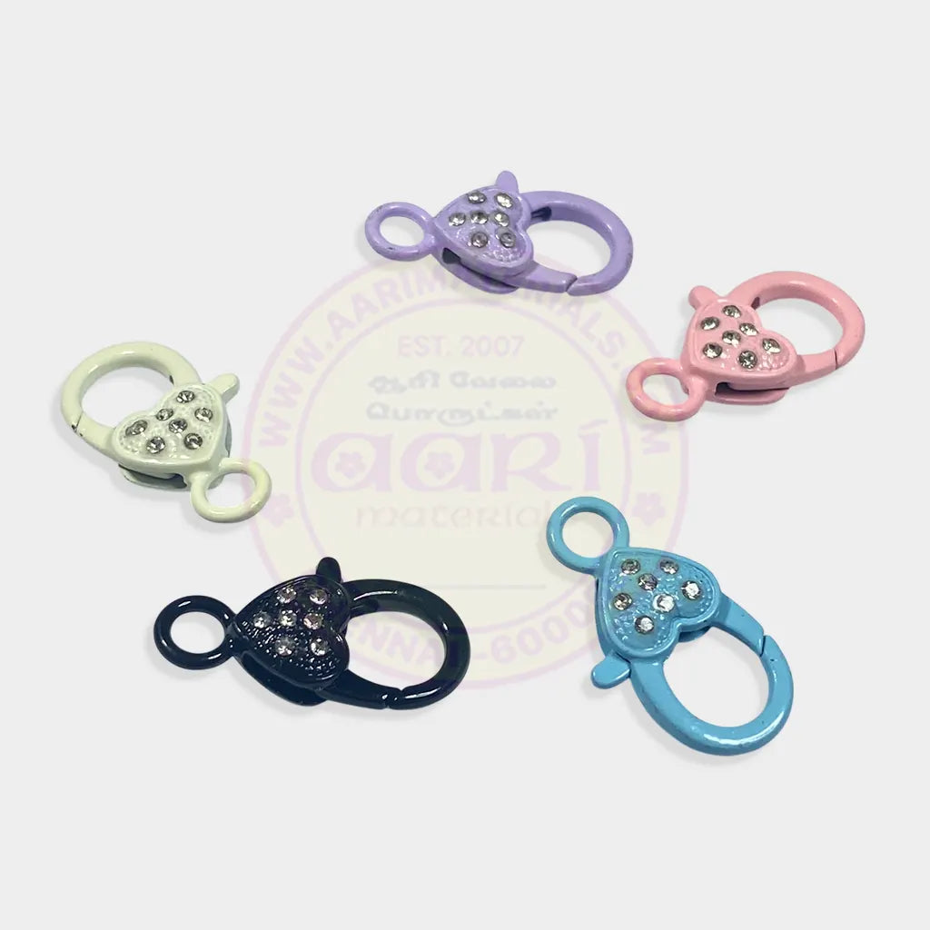 Heart Lobster Clasp 1pc
