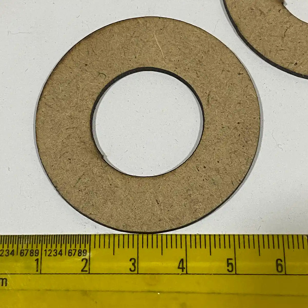 MDF Board Jewelry Making Ring Type Round Base 5Pcs