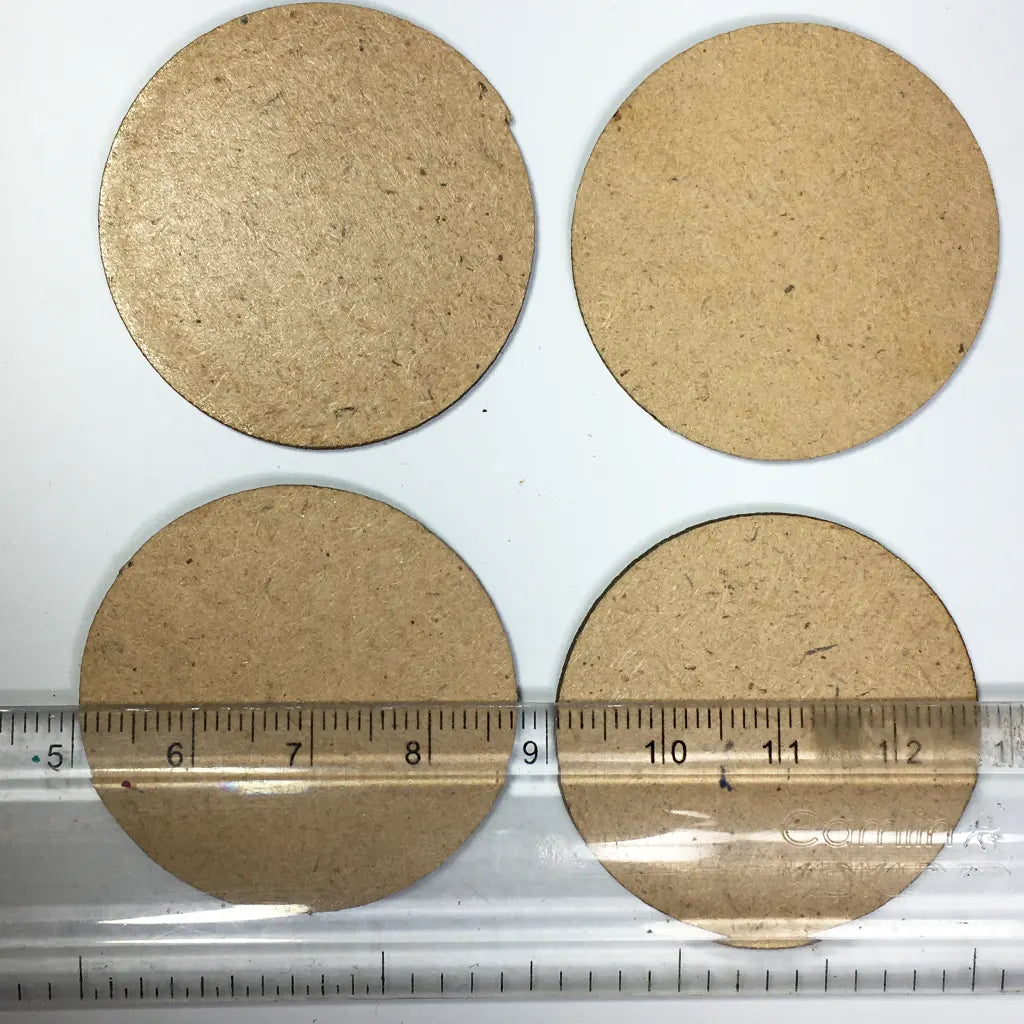 MDF Board Jewelry Making Round Shape 5Pcs