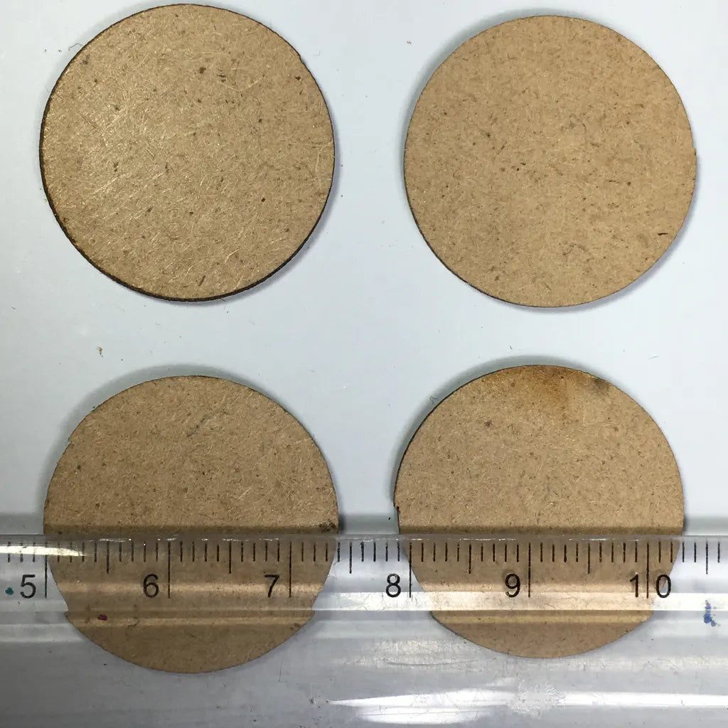 MDF Board Jewelry Making Round Shape 5Pcs