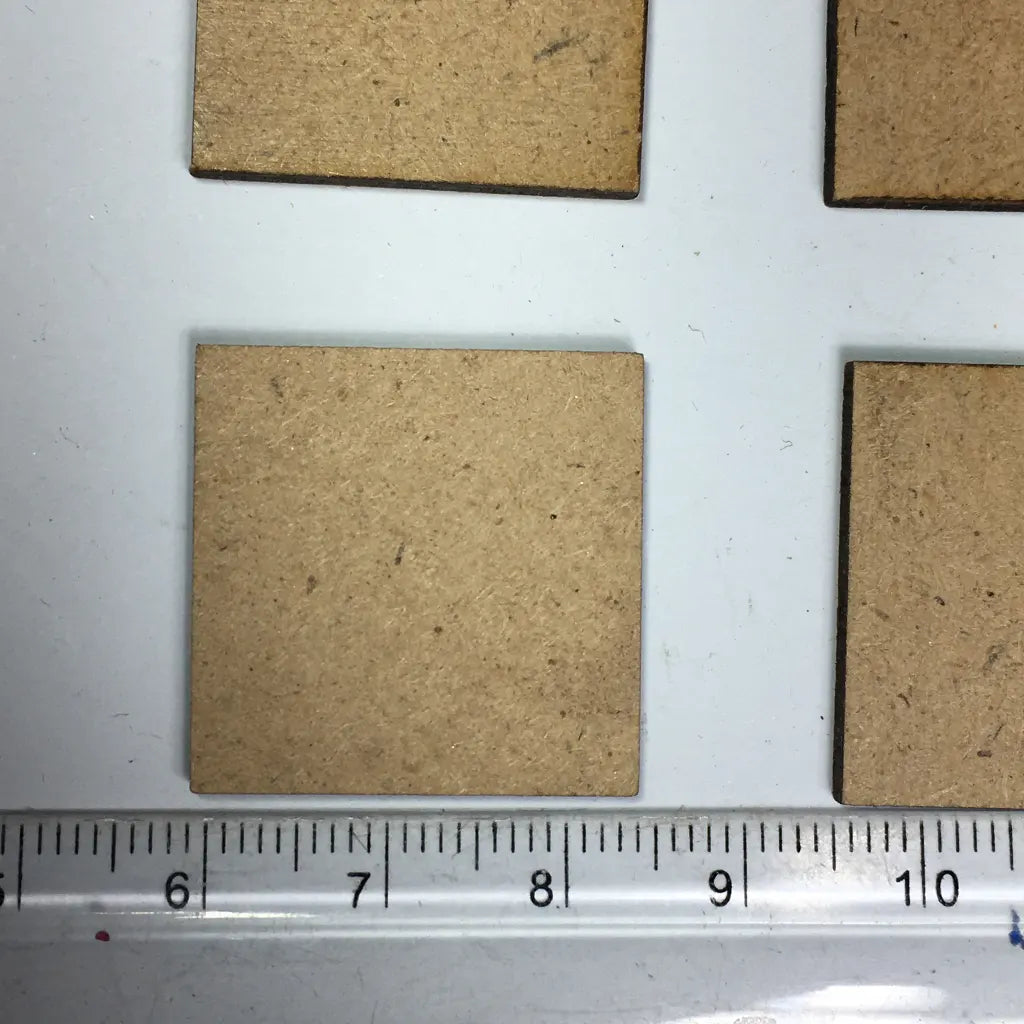 MDF Board Jewelry Making Square Shape 5Pcs