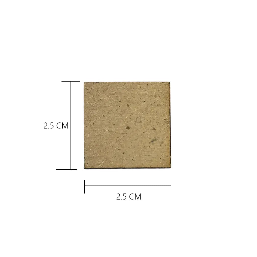 MDF Board Jewelry Making Square Shape 5Pcs