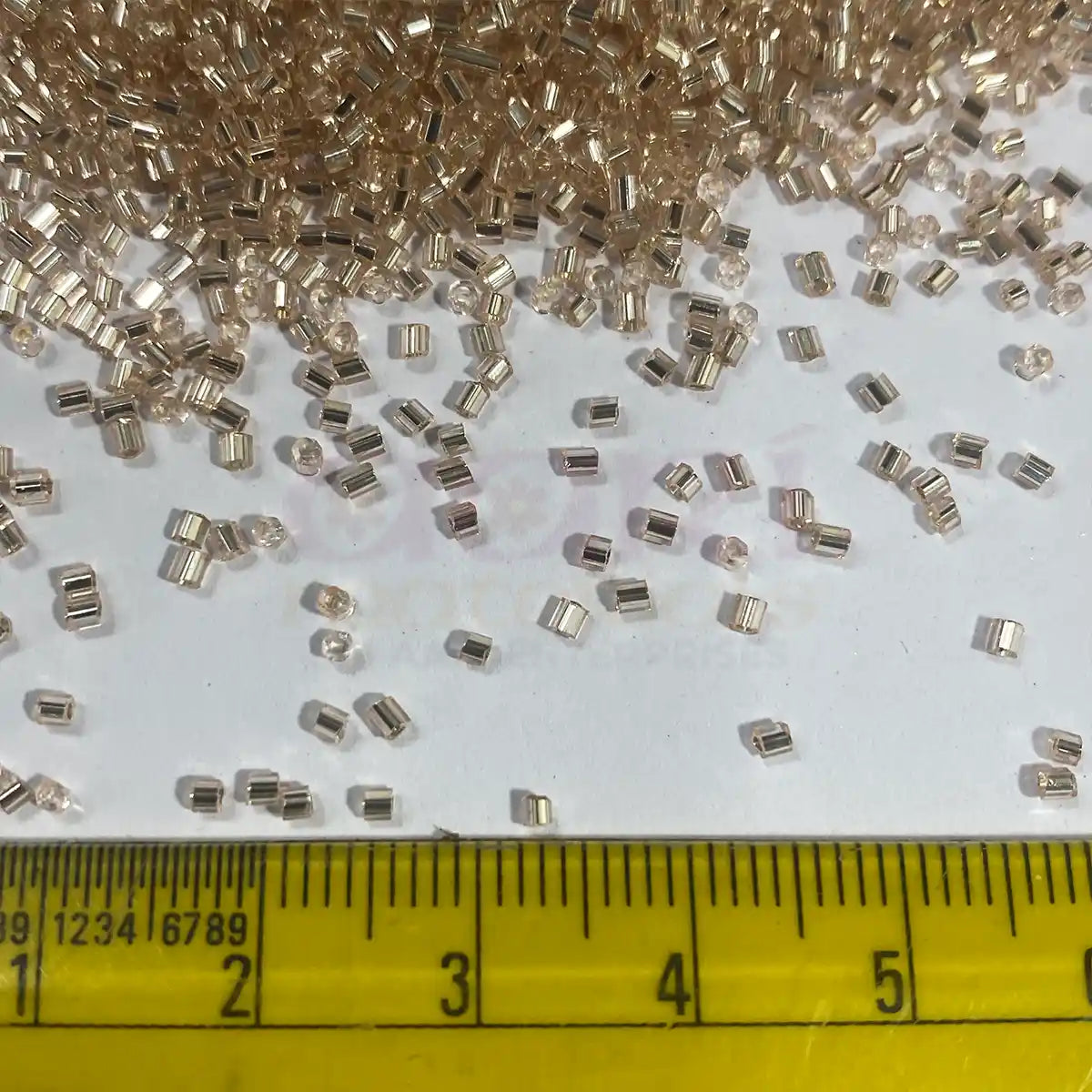 Micro Size 15-0(1.5mm) Cut Beads or Cutdana Copper Shade Color - 25grams (Small Size)