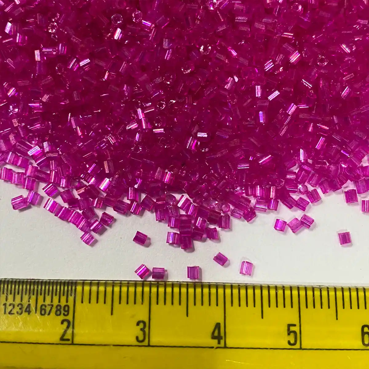 Micro Size 15-0(1.5mm) Cut Beads or Cutdana Rose Color - 25grams (Small Size)