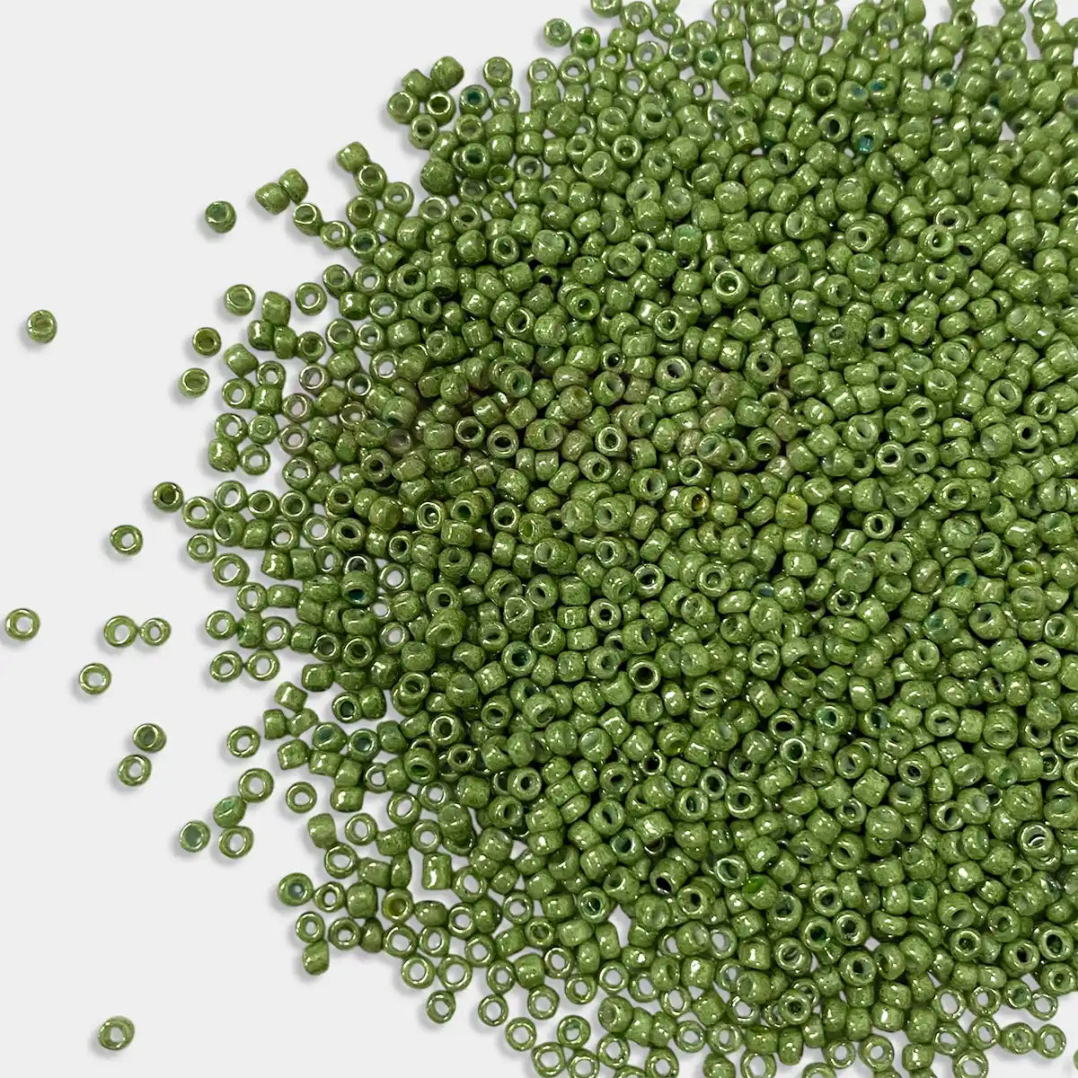 Opaque Seed Beads 2MM Military Green Color(25grams)