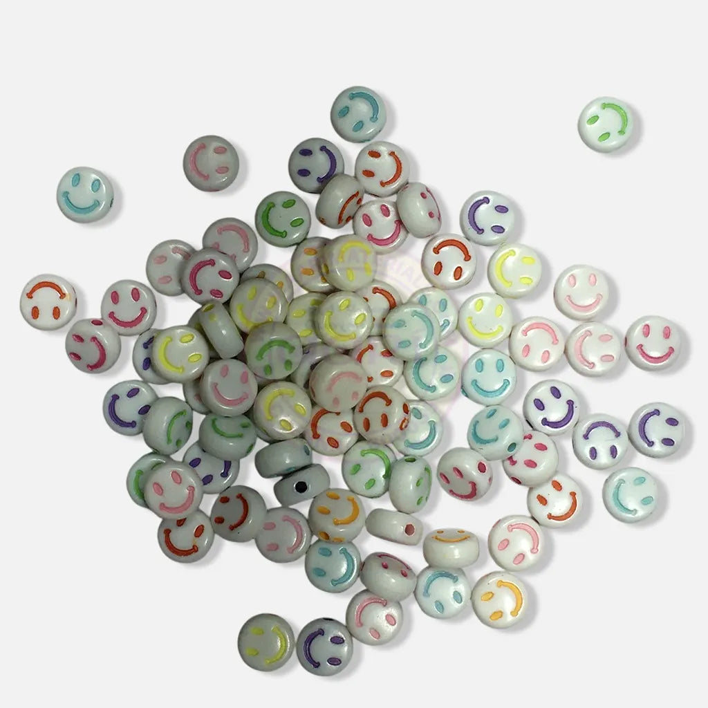 Mix Smiley Beads For Making DIY Accessories (10grams)