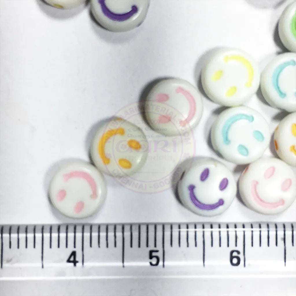 Mix Smiley Beads For Making DIY Accessories (10grams)