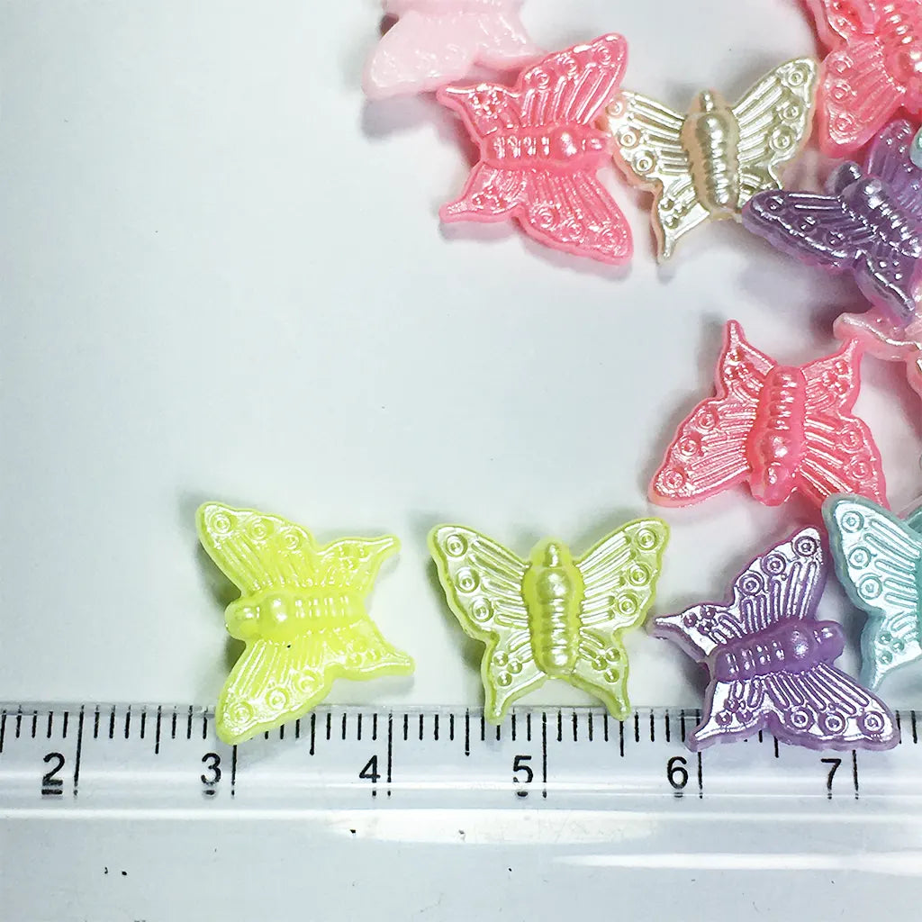 Mixed Color Butterfly Beads 16x12x4M (10grams)