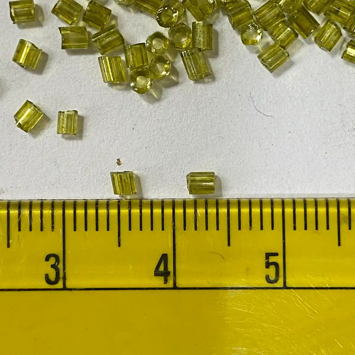 Cut Beads or Cutdana Beads (11/0-2.0mm) Olive GreenColor (25grams)
