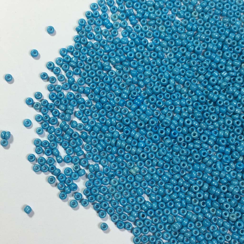 Opaque Seed Beads 10/0 Sky Blue (25grams)