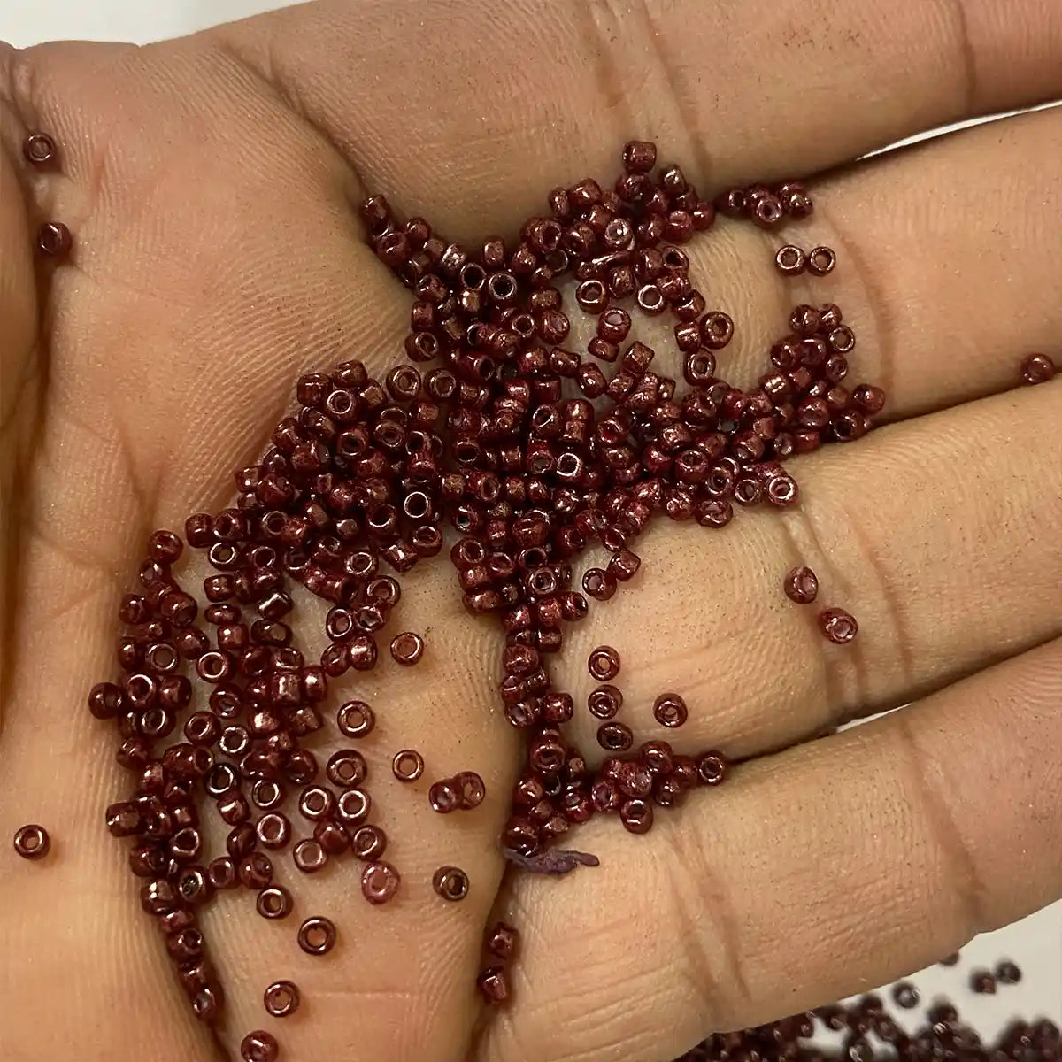 Opaque Seed Beads in Brown Color 2mm (25grams)