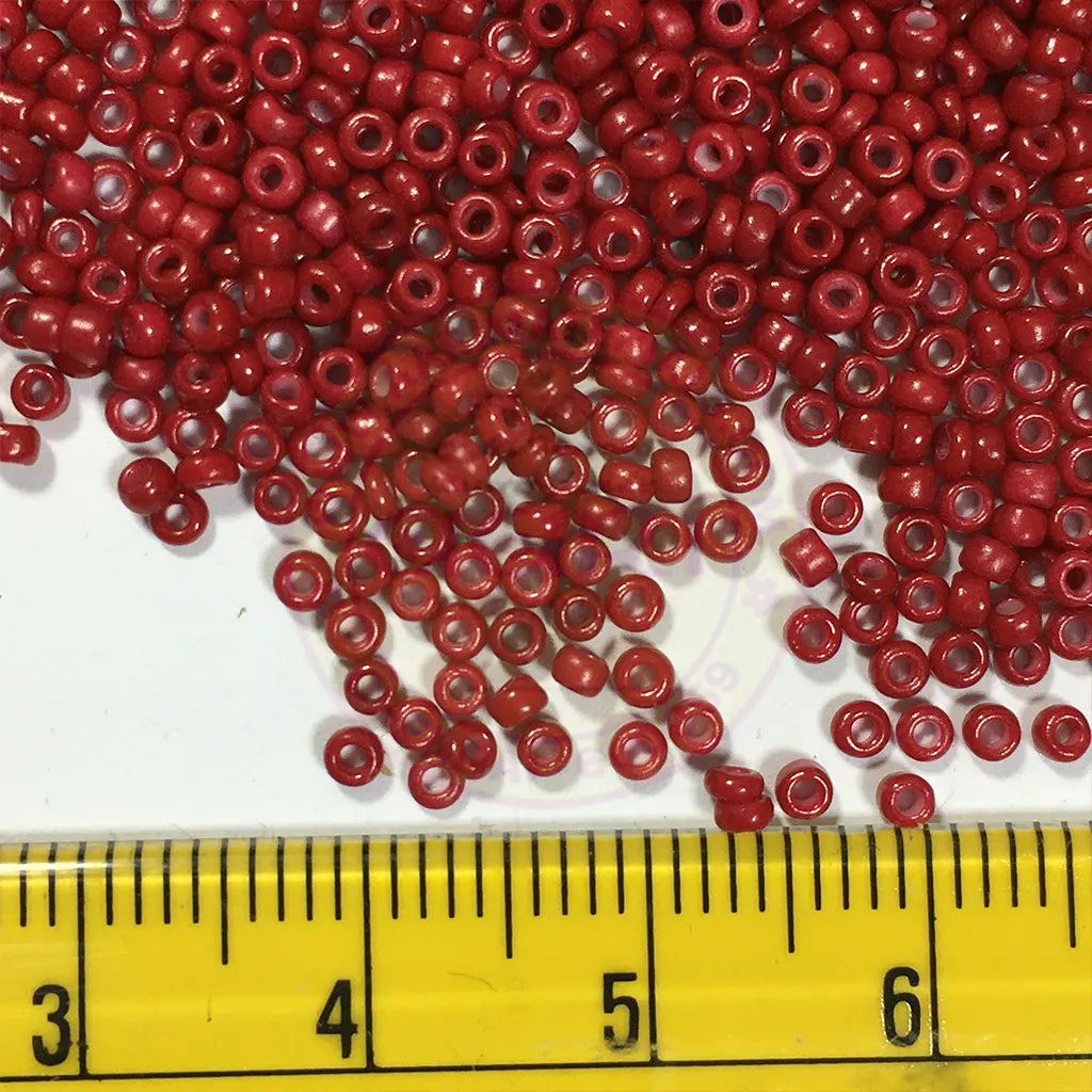 Opaque Seed Beads in Maroon Color 2mm (25grams)
