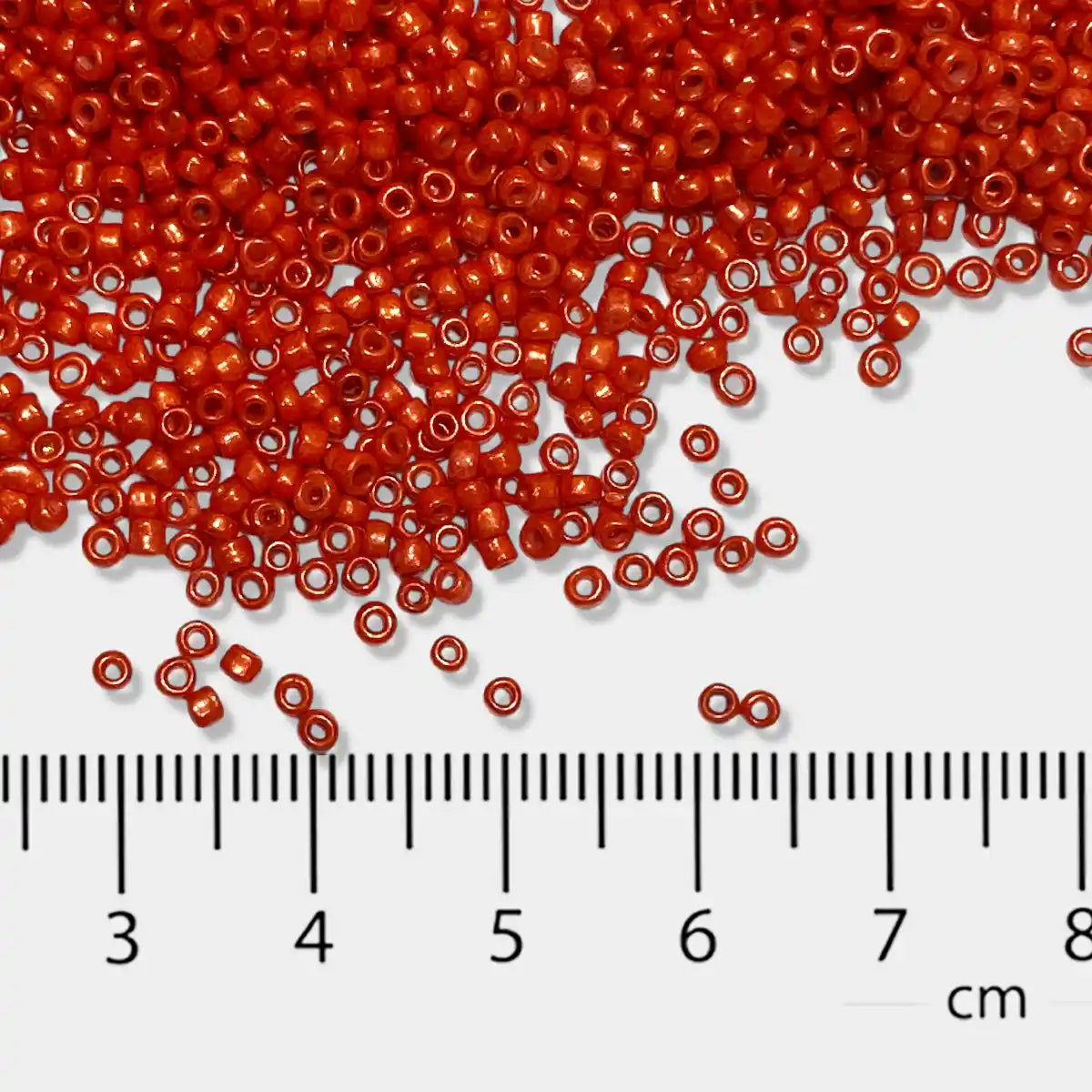 Opaque Seed Beads in Orange Color 2mm (25grams)