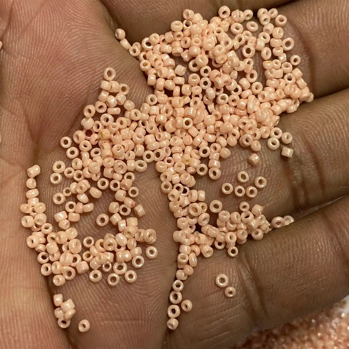 Opaque Seed Beads in Peach Color 2mm (25grams)