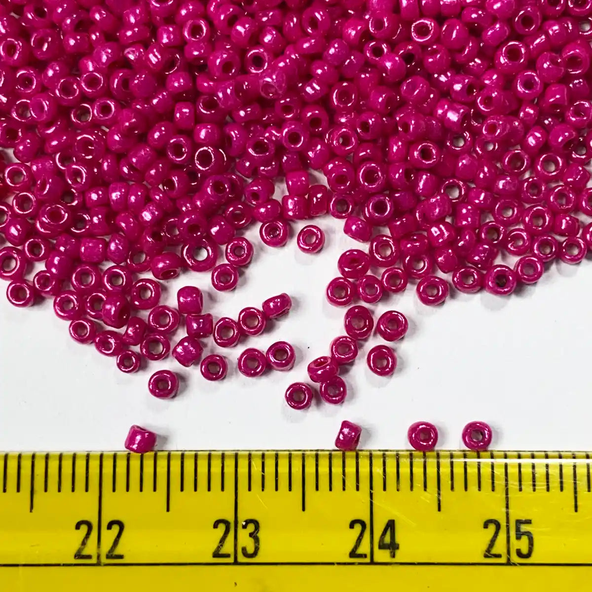 Opaque Seed Beads in Rose Color 2mm (25grams)