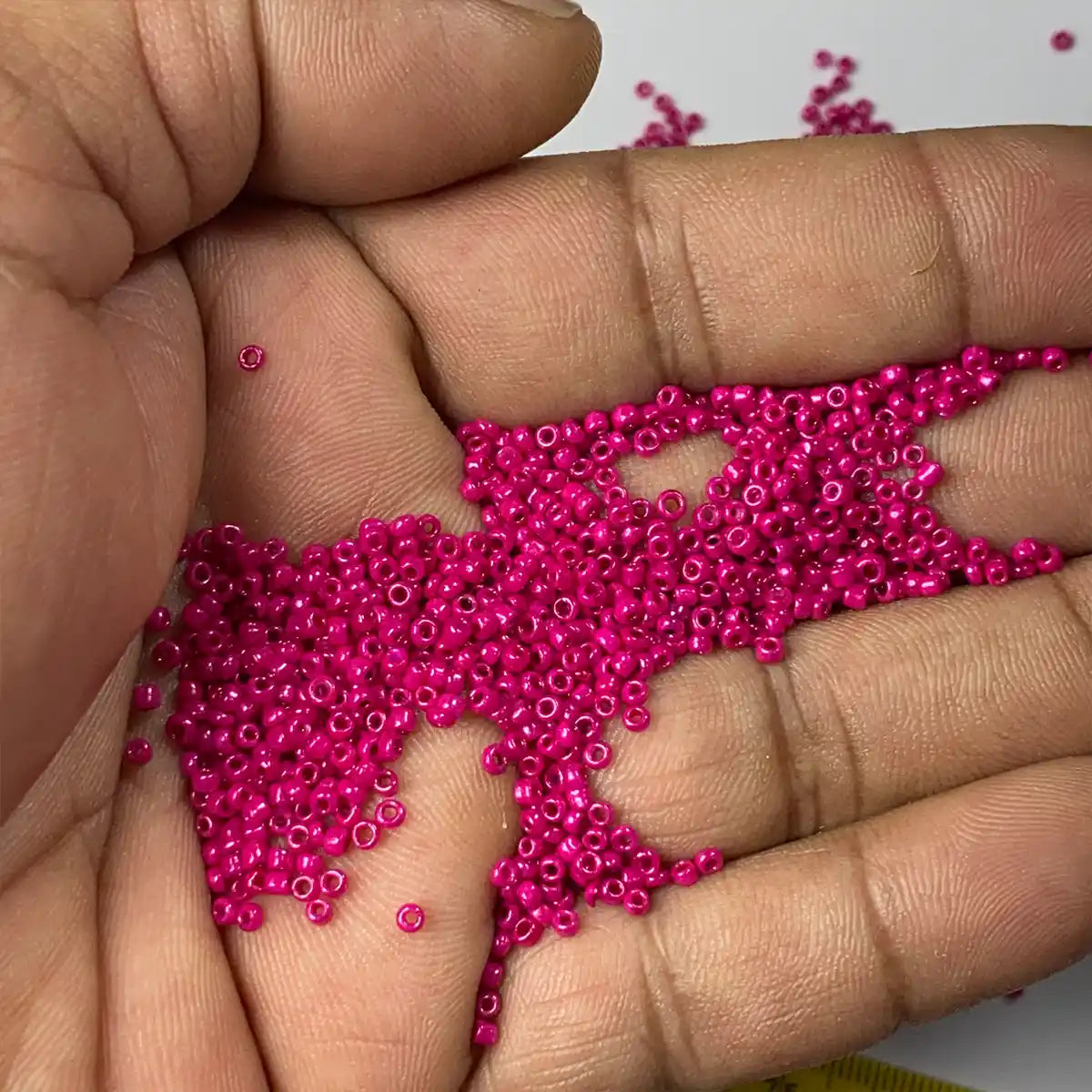 Opaque Seed Beads in Rose Color 2mm (25grams)