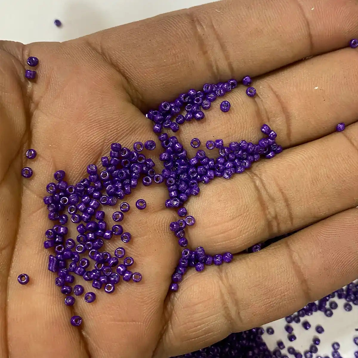 Opaque Seed Beads in Violet Color 2mm (25grams)