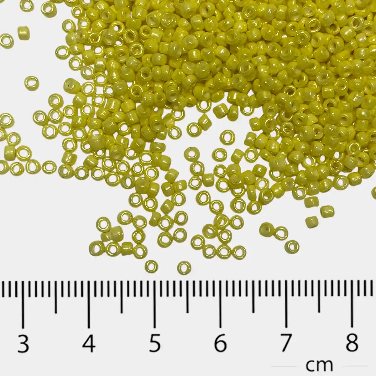 Opaque Seed Beads in Yellow Color 2mm (25grams)
