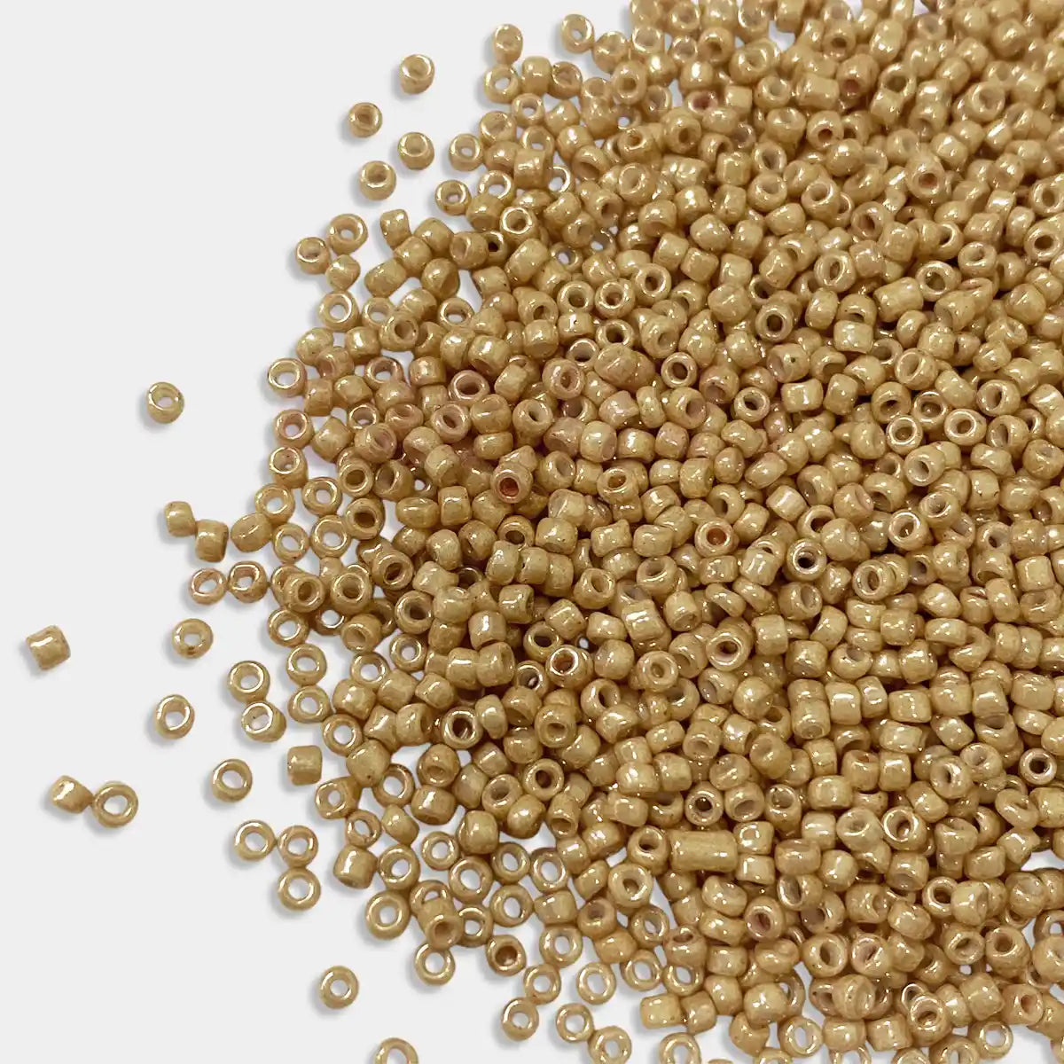 Opaque Seed Beads 2MM Cream Brown Color (25grams)
