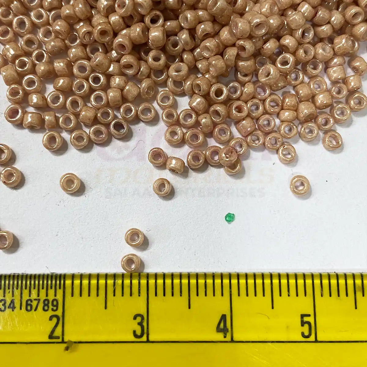 Opaque Seed Beads 2MM Cream Brown Color (25grams)