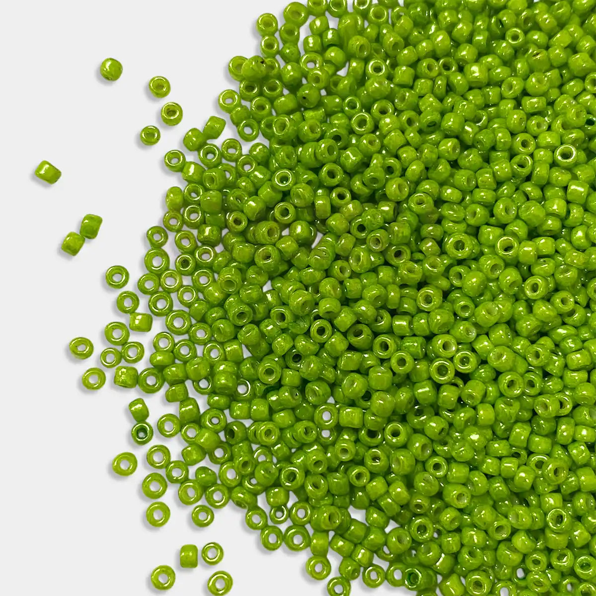 Opaque Seed Beads 2MM Lime Green Color (25grams)