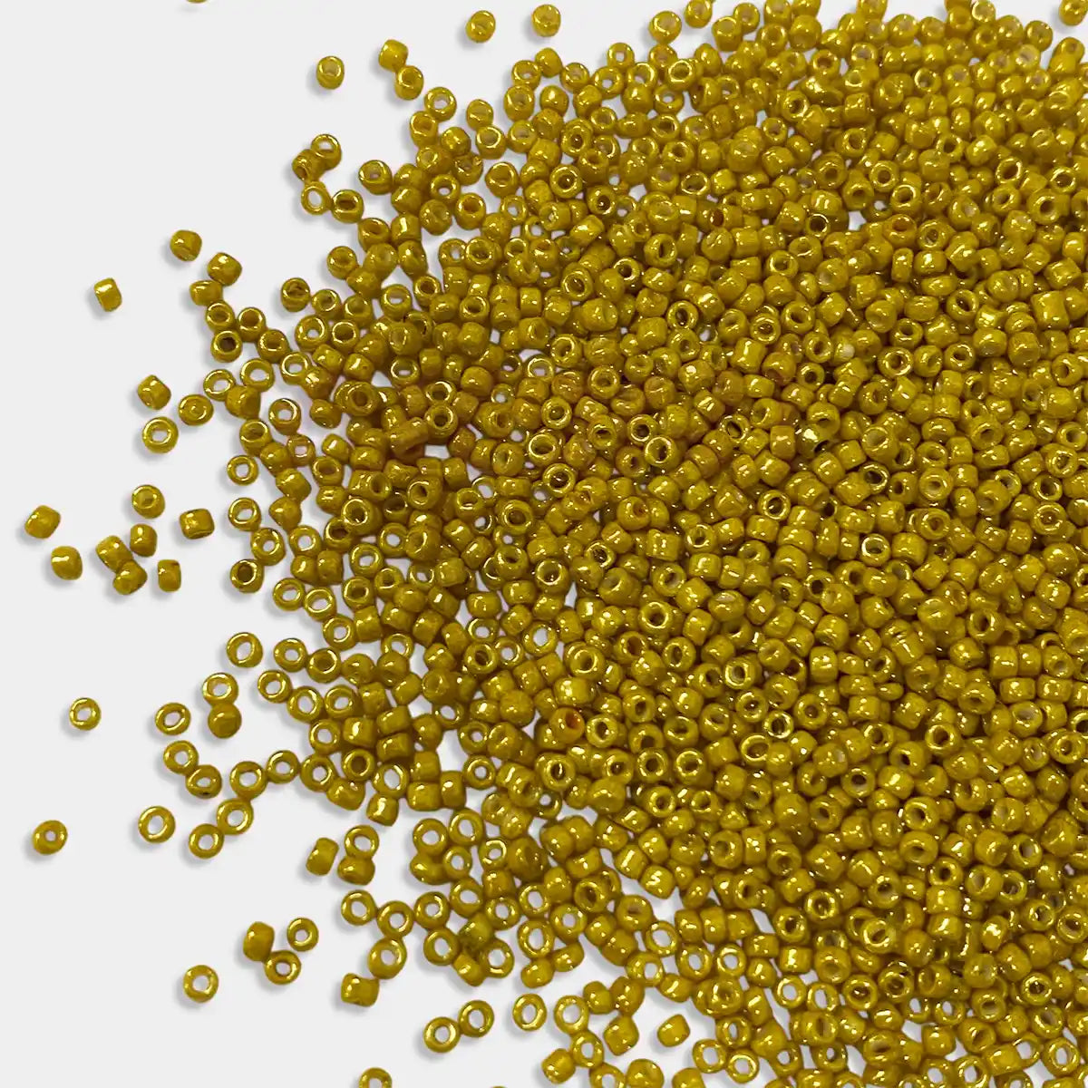 Opaque Seed Beads 2MM Mustard Color(25grams)
