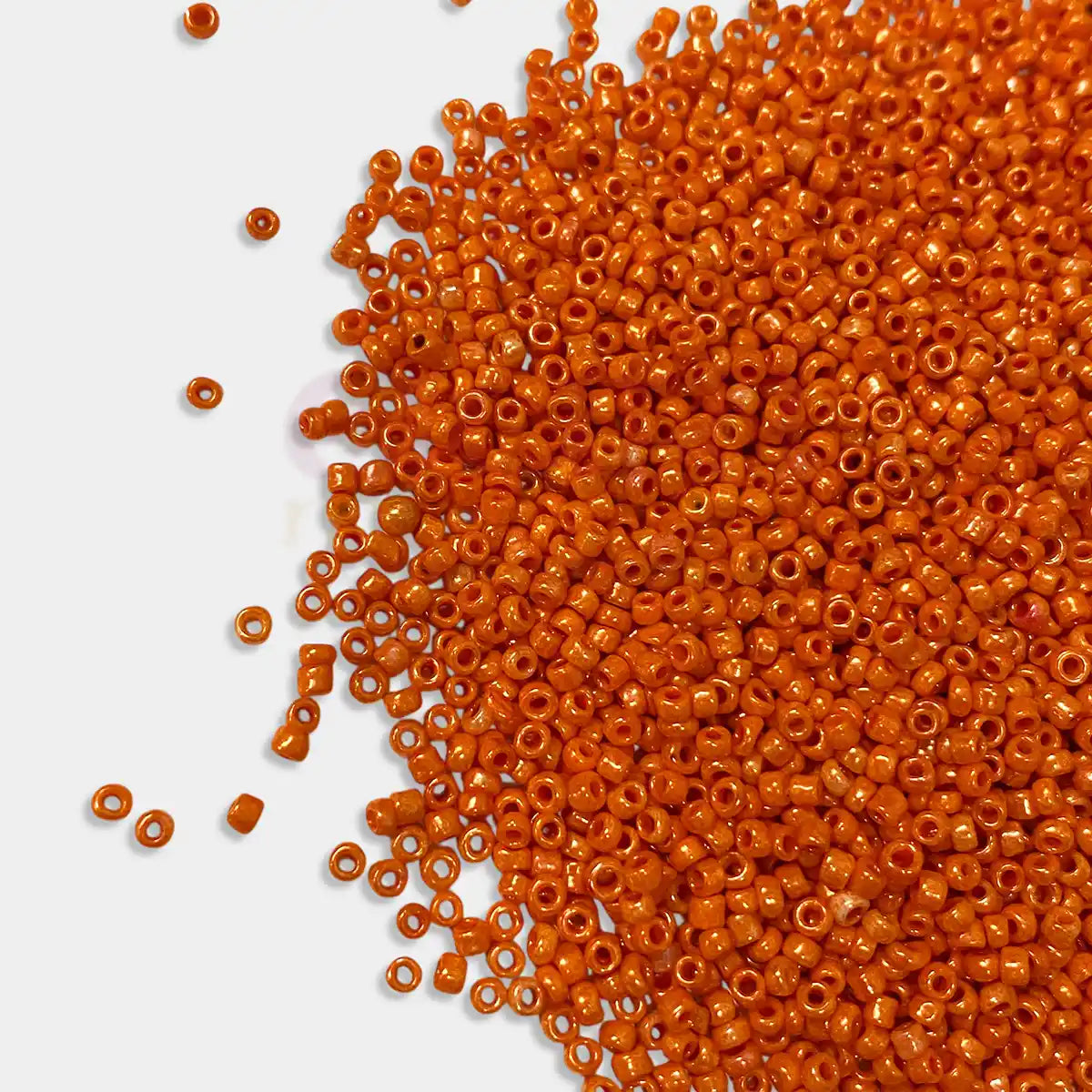 Opaque Seed Beads 2MM Orange Color(25grams)