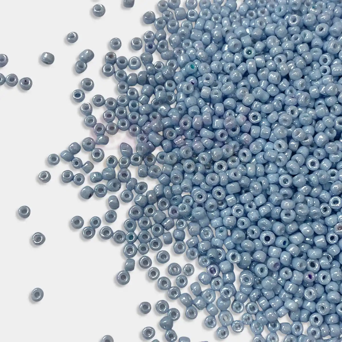 Opaque Seed Beads 2MM Pastel Blue Color (25grams)