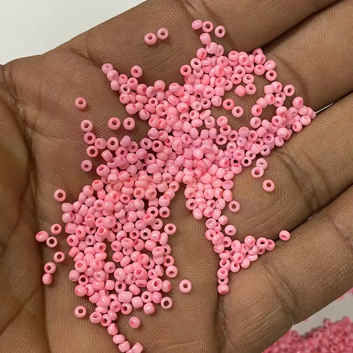 Opaque Seed Beads in Baby Pink Color 2mm (25grams)